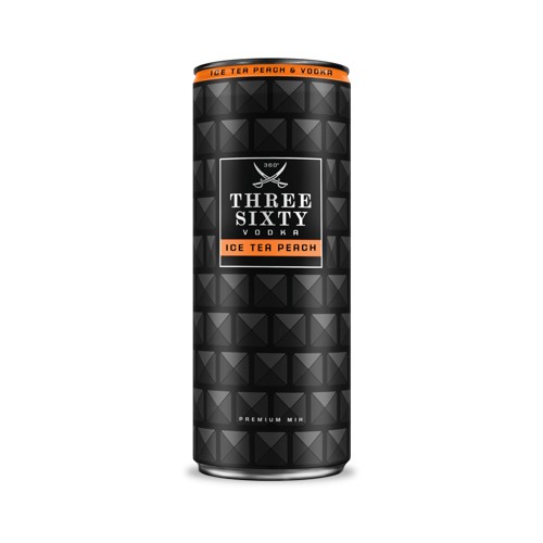 Three Sixty Vodka & Icetea Peach 0.33l (EINWEG)
