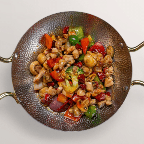 Feuriger Wok Maishähnchen (scharf)