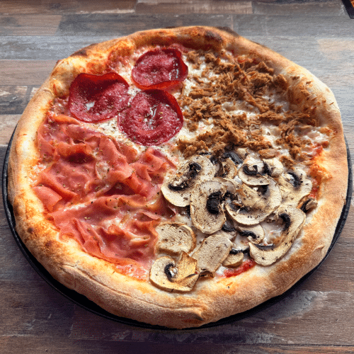 Pizza vier Jahreszeiten