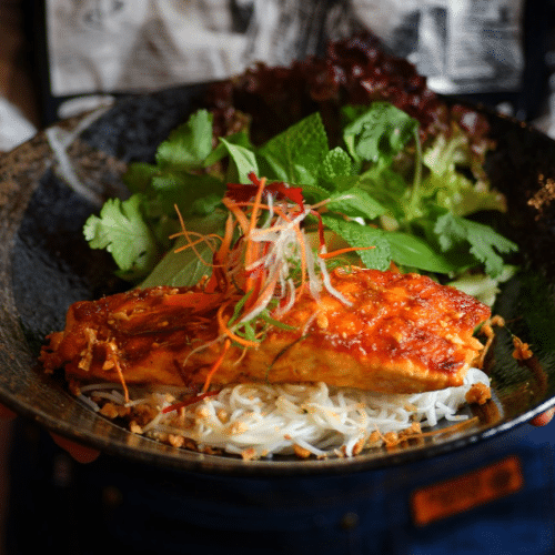 Bun Ca Hoi Nuong Rieng Sa
