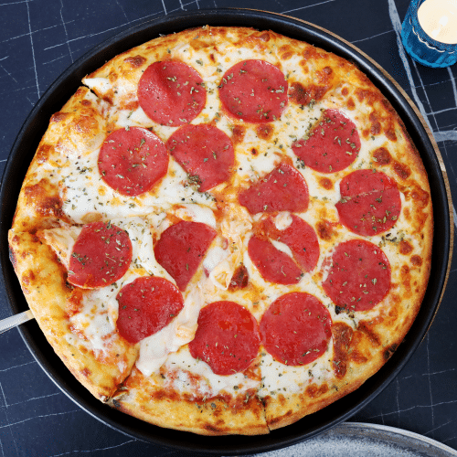 Hot Salami Bang Pan Pizza