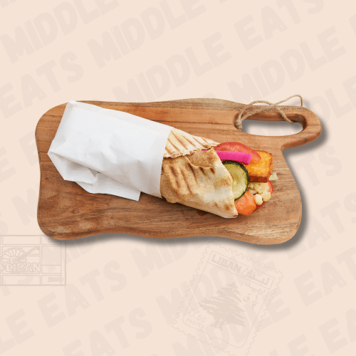 Halloumi-Makali Wrap