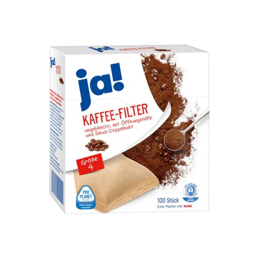 Ja! Kaffe-Filter Größe 100 Stück 165g