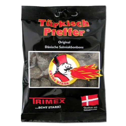 Trimex Türkisch Pfeffer Salmiak-Lakritz-Bonbons 100g