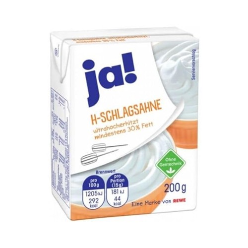 Ja! H-Schlagsahne 200g