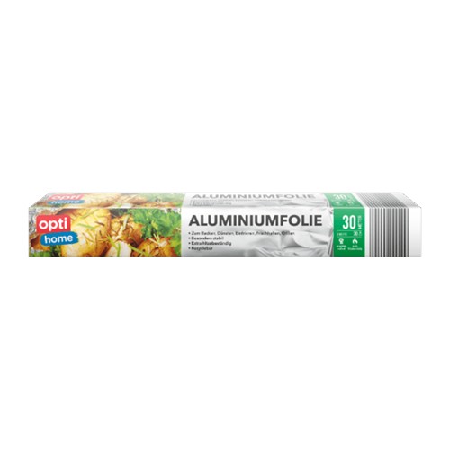 opti home Aluminiumfolie 30m 100g
