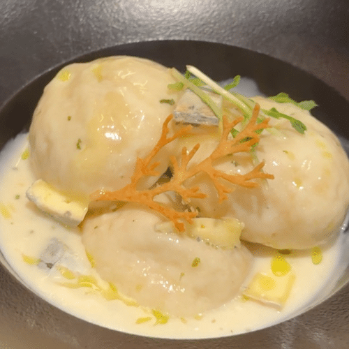Halushky mit 4 Käsesorten (vegetarisch)