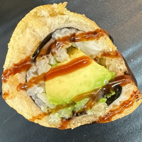 Crispy Avocado Maki (8 Stück, vegan)