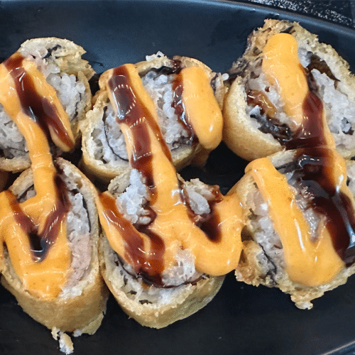 Crispy Sake Maki (8 Stück)