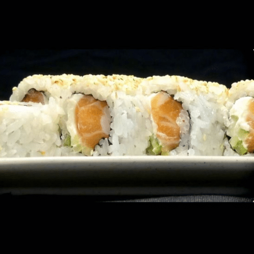 Lachs Gurke Cheese Rolle