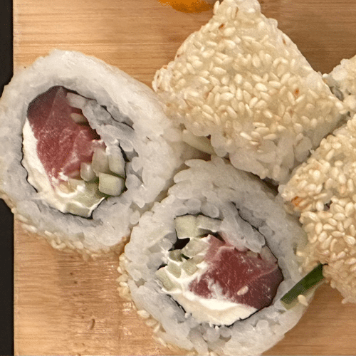 Thunfisch Gurke Cheese Rolle