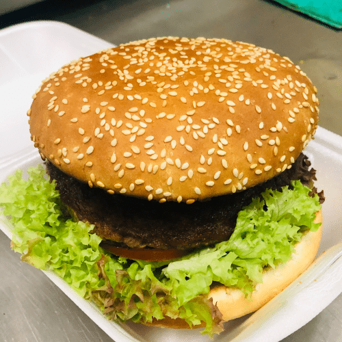 Beef n Chicken Burger