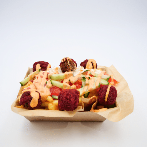 Rainbow Falafel Fries