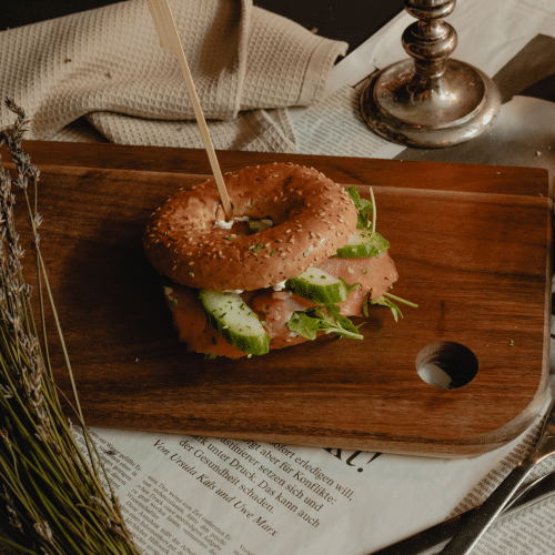 Lachs-Frischkäse Bagel
