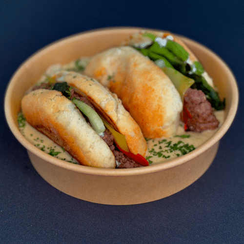 Champignon-Rahm Burger