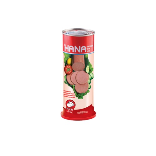 Hana Rindfleisch und Geflügel Wurst scharf 830g