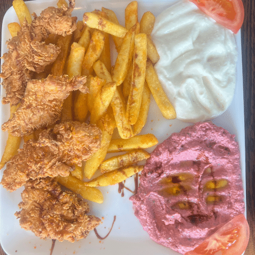 Crispy Hähnchen Menü (4 Stück)