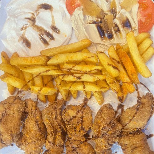Crispy Hähnchen Menü (6 Stück)