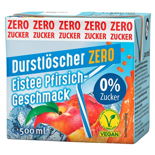 Durstlöscher Eistee Pfirsisch Zero 0.5l