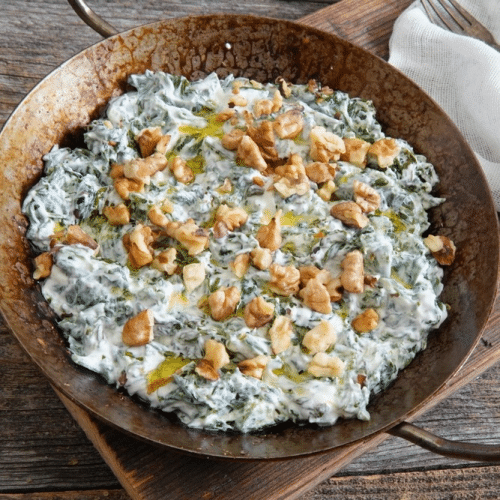 Ispanak Borani (Tereyağli Cevizli)