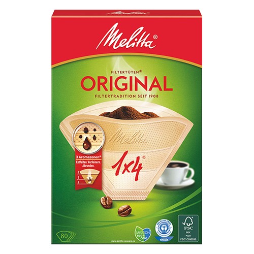 Melitta Filtertüten 1x8 (80 Stück) 145g