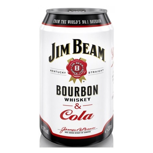 Jim Beam Bourbon Whiskey & Cola 0.33l (EINWEG)