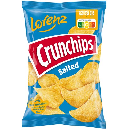 Lorenz Crunchips Salted 150g