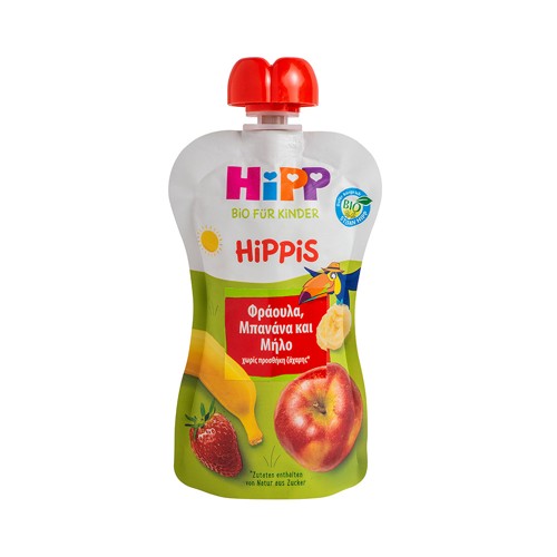 Hipp Quetschie Hippis Erdbeere-Banane + Apfel 100g