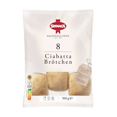 Sinnack Ciabattabrötchen 560g