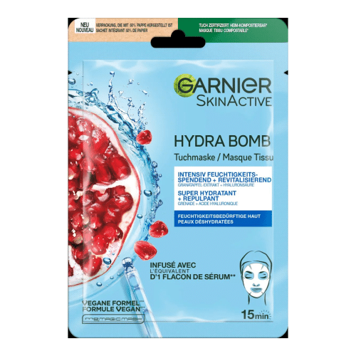 Garnier Tuchmaske Hydra Bomb Granatapfel 28g