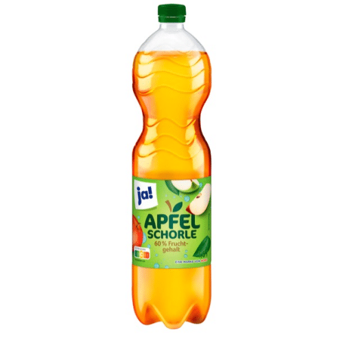 Ja! Apfelschorle 1.0l (EINWEG)
