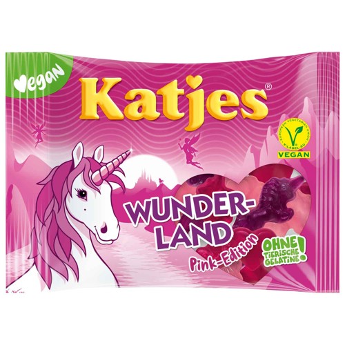 Katjes Fruchtgummi Wunderland Pink-Edition Vegan 175g 