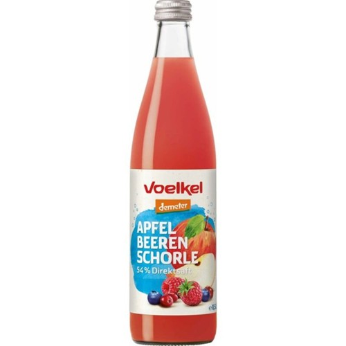 Voelkel Apfel-Waldbeeren Schorle demeter 0.5l (MEHRWEG)