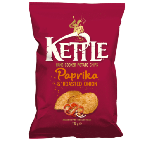 Kettle Chips Paprika-Röstzwiebeln 130g