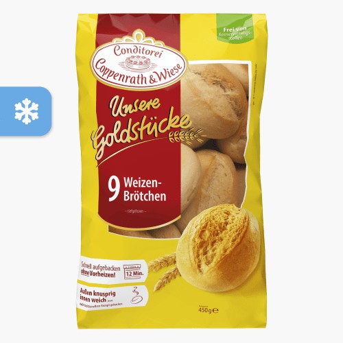 Coppenrath & Wiese Unsere Goldstücke Weizenbrötchen 450g (9 Stück)