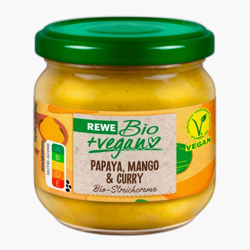 Rewe Bio Aufstrich Mango-Papaya-Curry 180g