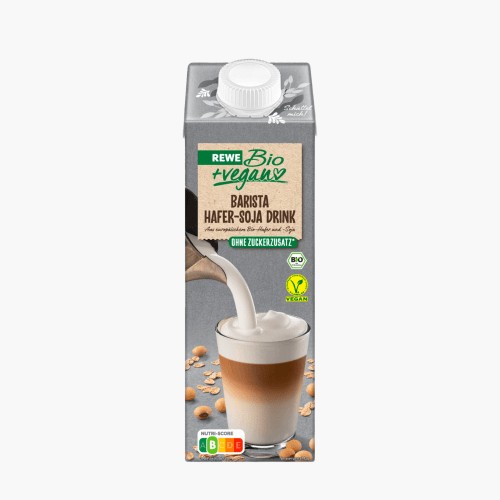 Rewe Bio + Vegan Barista Hafer-Soja Drink 1l