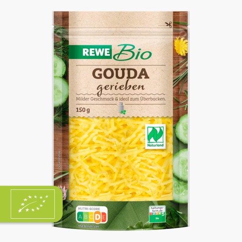 REWE Bio Gouda gerieben 150g
