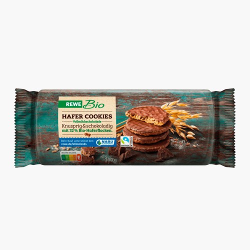 Rewe Bio Hafercookie Vollmilch 300g