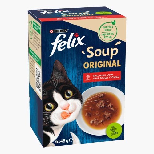 Purina Felix Soup vom Land 6x48g