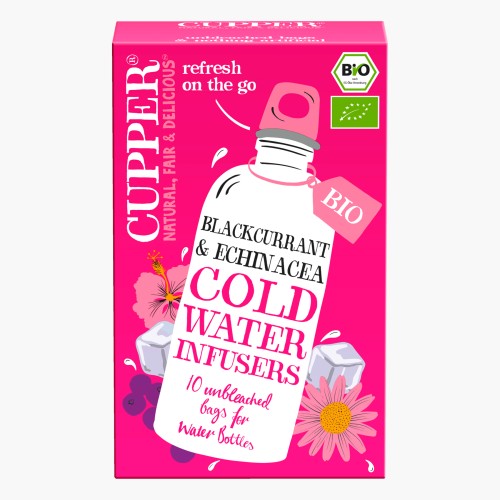 Cupper Bio Tee Blackcurrant & Echinacea Cold Water Infusers 27g (10 Beutel)