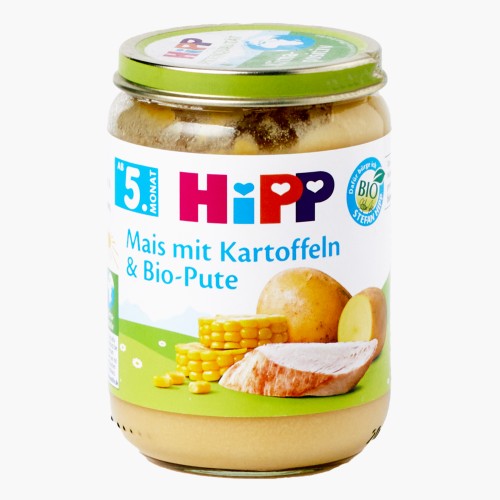 Hipp Bio Mais mit Kartoffeln und Pute 190g