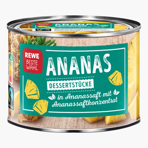 Rewe Beste Wahl Ananasstücke 142g