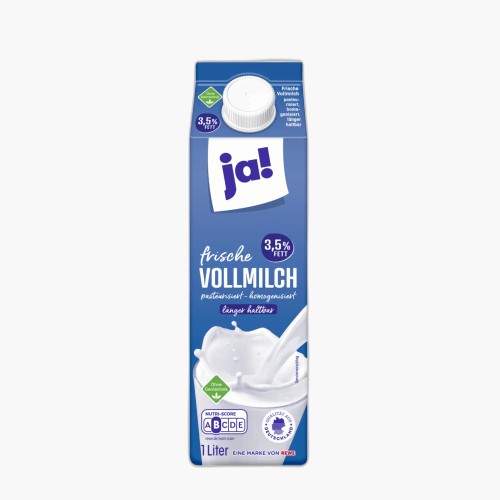 Ja! Frische Vollmilch 3,5% 1l