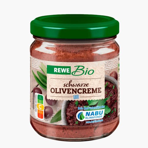 Rewe Bio schwarze Olivencreme 190g