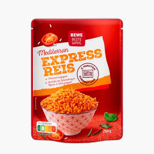 Rewe Beste Wahl Express Reis Mediterran 250g