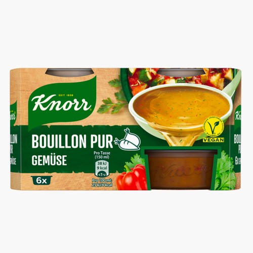 Knorr Bouillon Pur Gemüse 6 Stk.