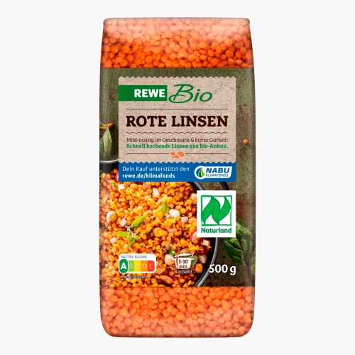 Rewe Bio Rote Linsen 500g