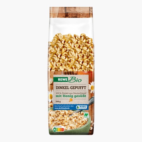 Rewe Bio Honig-Dinkel gepufft 200g