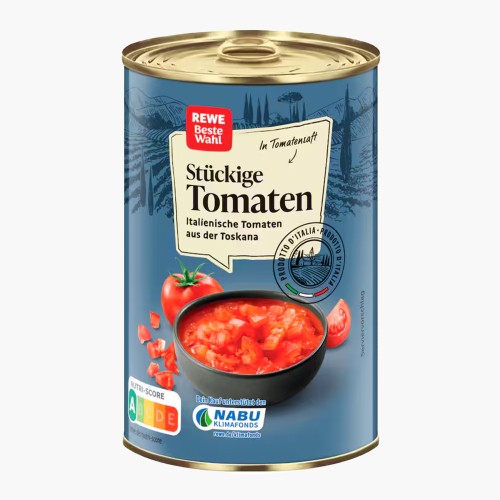 REWE Beste Wahl stückige Tomaten 400g